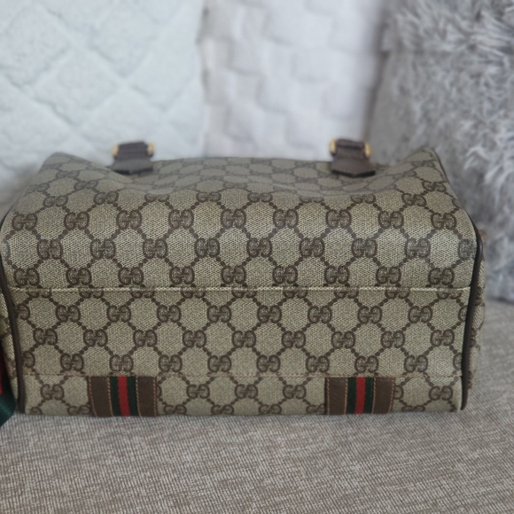 Gucci GG Supreme Web Boston Bag Pvc 2Way..Authentic!! - Picture 5 of 10